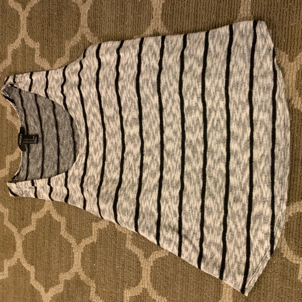 Grey and black sweater like tank top